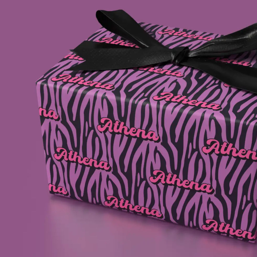 custom name graduation wrapping paper