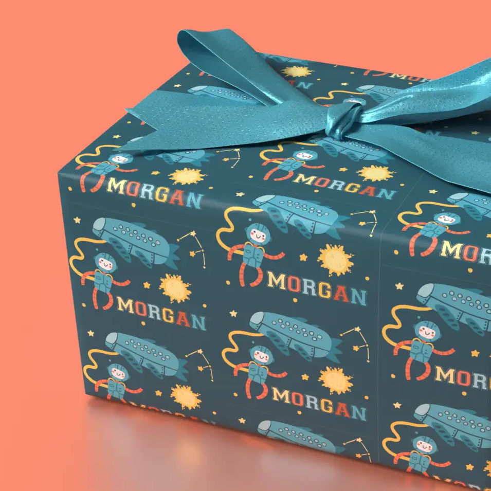 Custom Robot Wrapping paper for boys