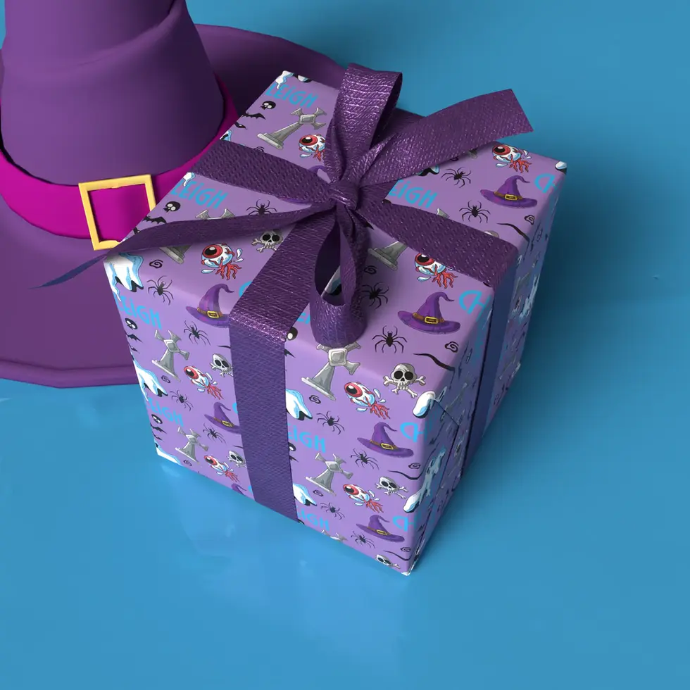 graveyard halloween paper with name