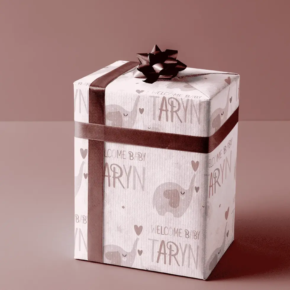 baby sprinkle wrapping paper custom