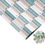 Thumbnail: Retro Petals Gift Wrap collection featuring Color Block Custom Gift Wrap design in a tri-color palette of desaturated cyan, d