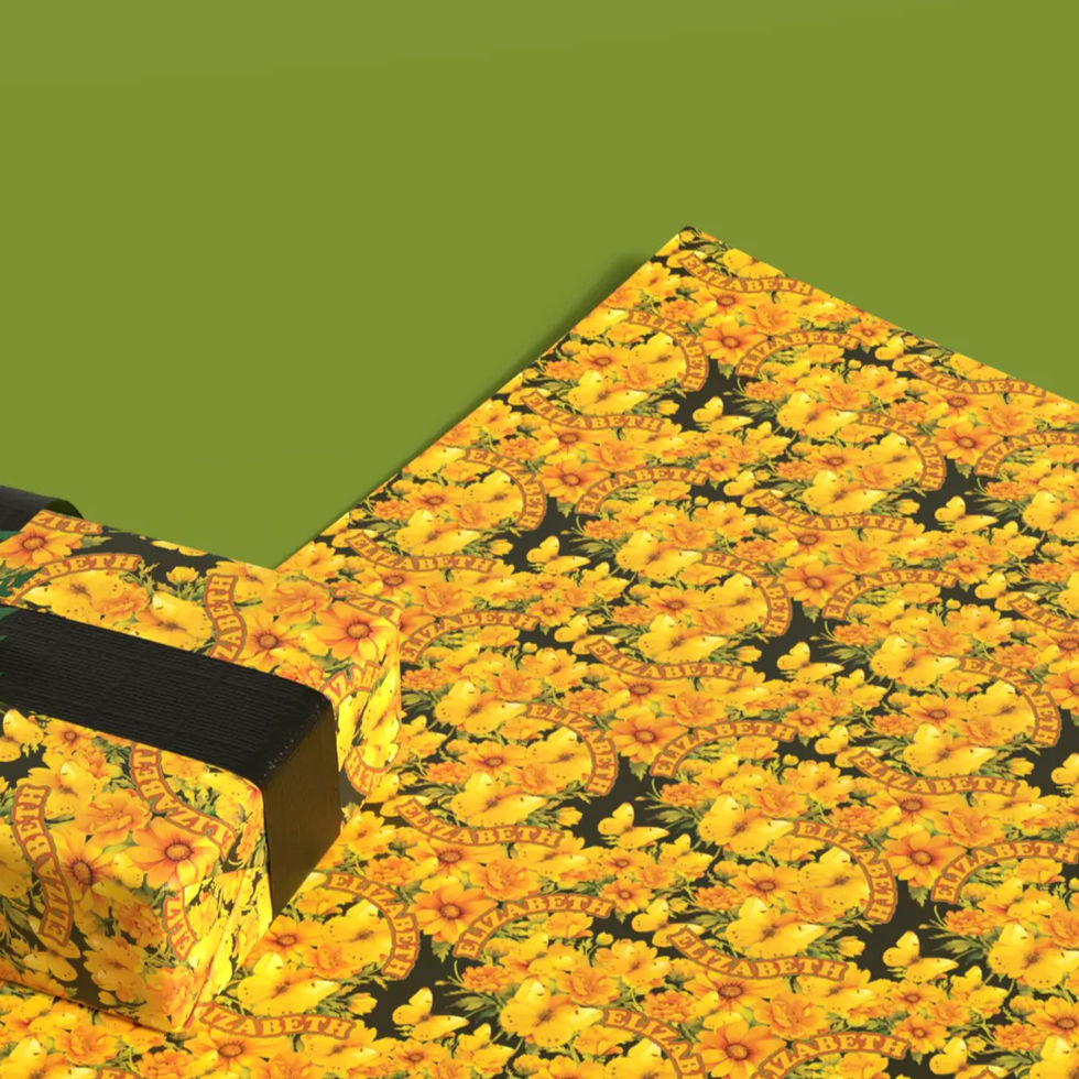 custom name gift wrap