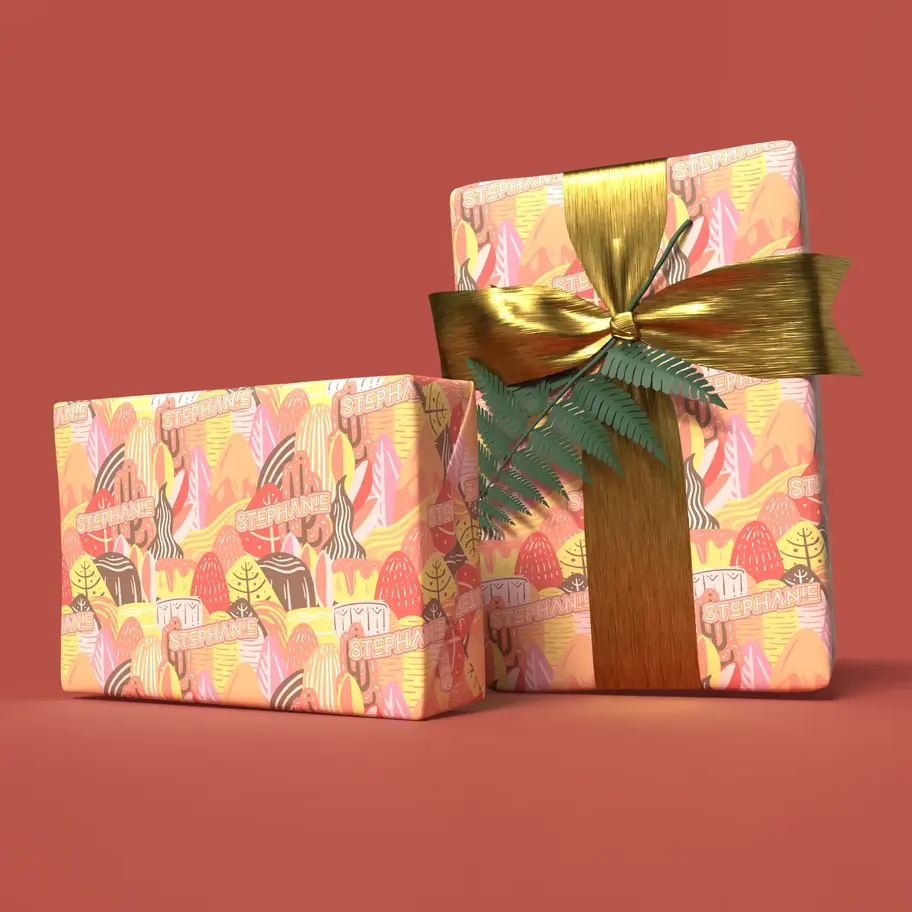 personalized wrapping paper