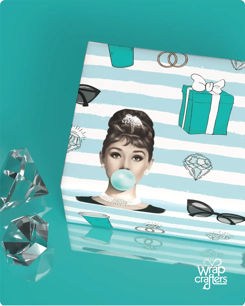 fully custom wrapping paper design example