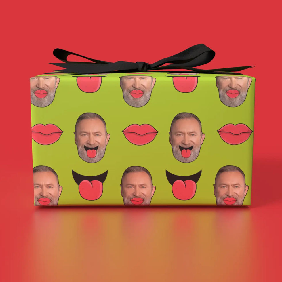 lol faces custom photo wrapping paper