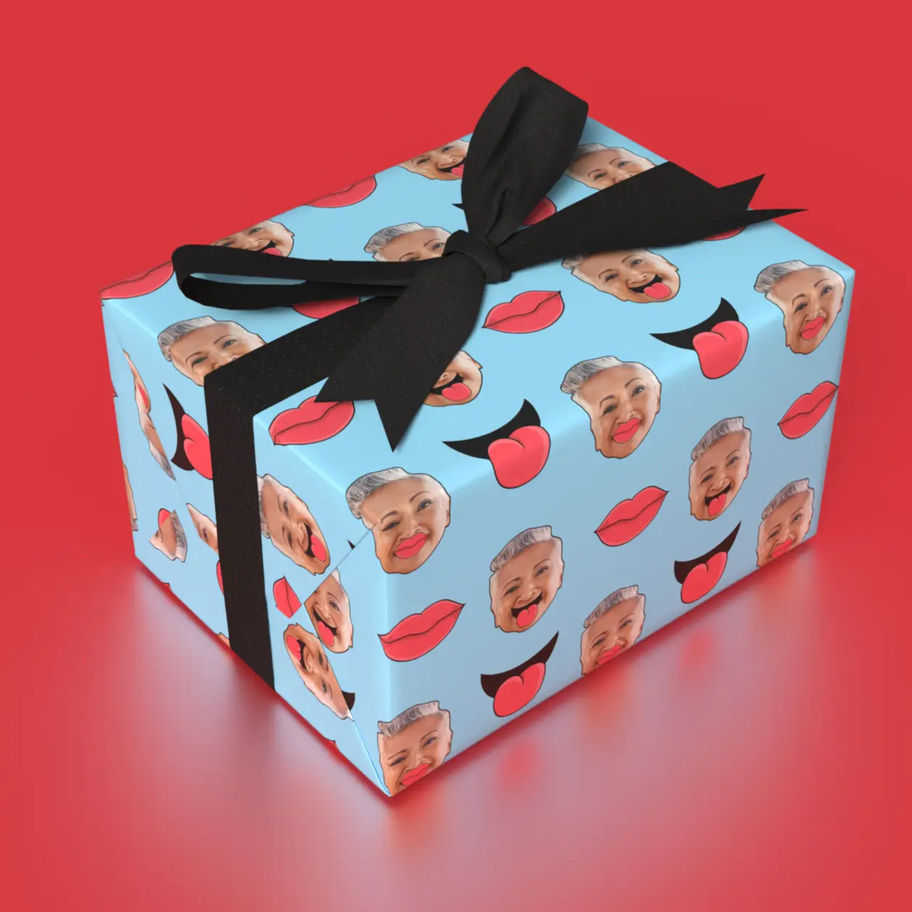 custom face wrapping paper