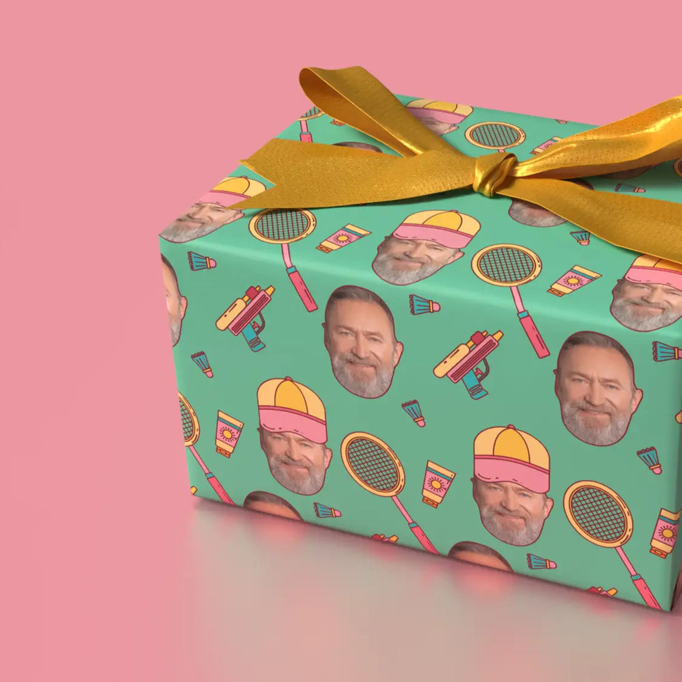 personalized photo gift wrap