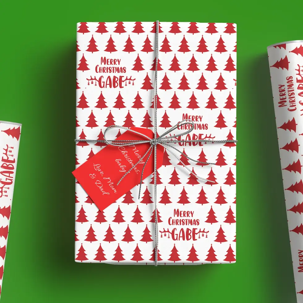 personalized holiday tree pattern