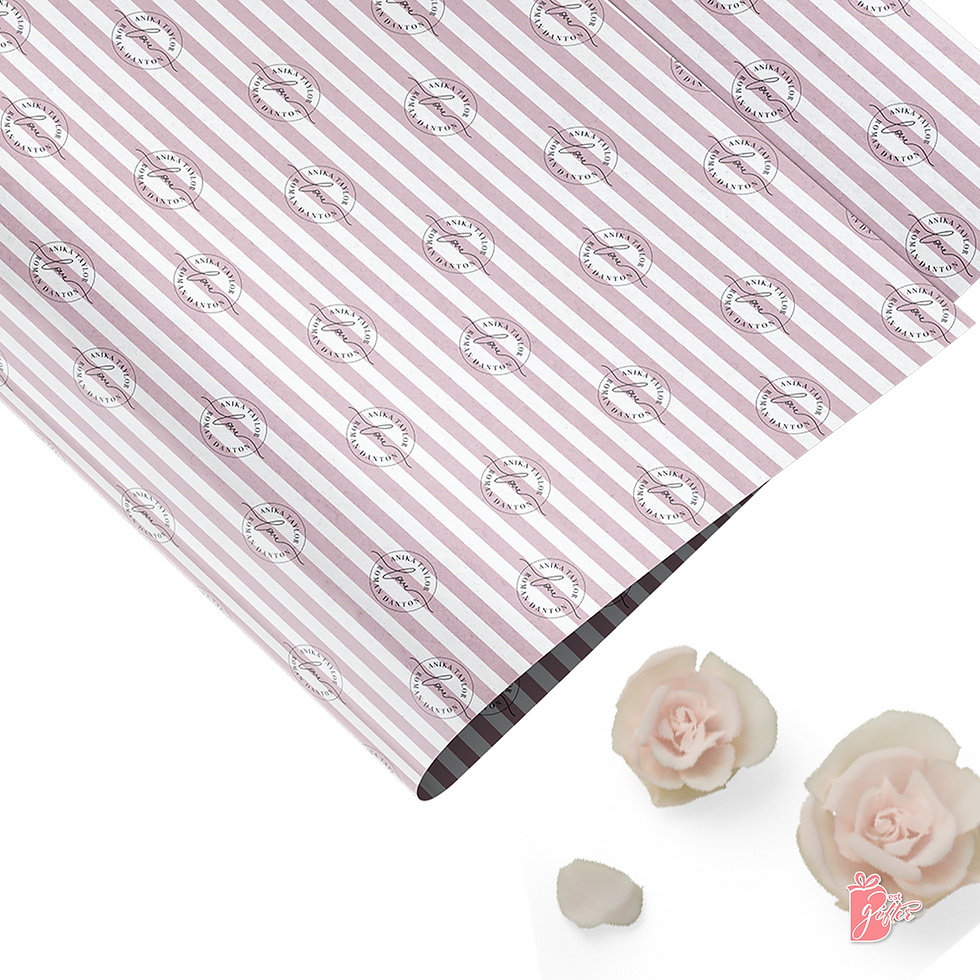 Thumbnail: Spring Summer Wedding Gift Wrap, Custom Bridal Shower Gifts, Cute Engagement Reusable Gift Wrap, Recycled Paper, Mr Mrs Gifts