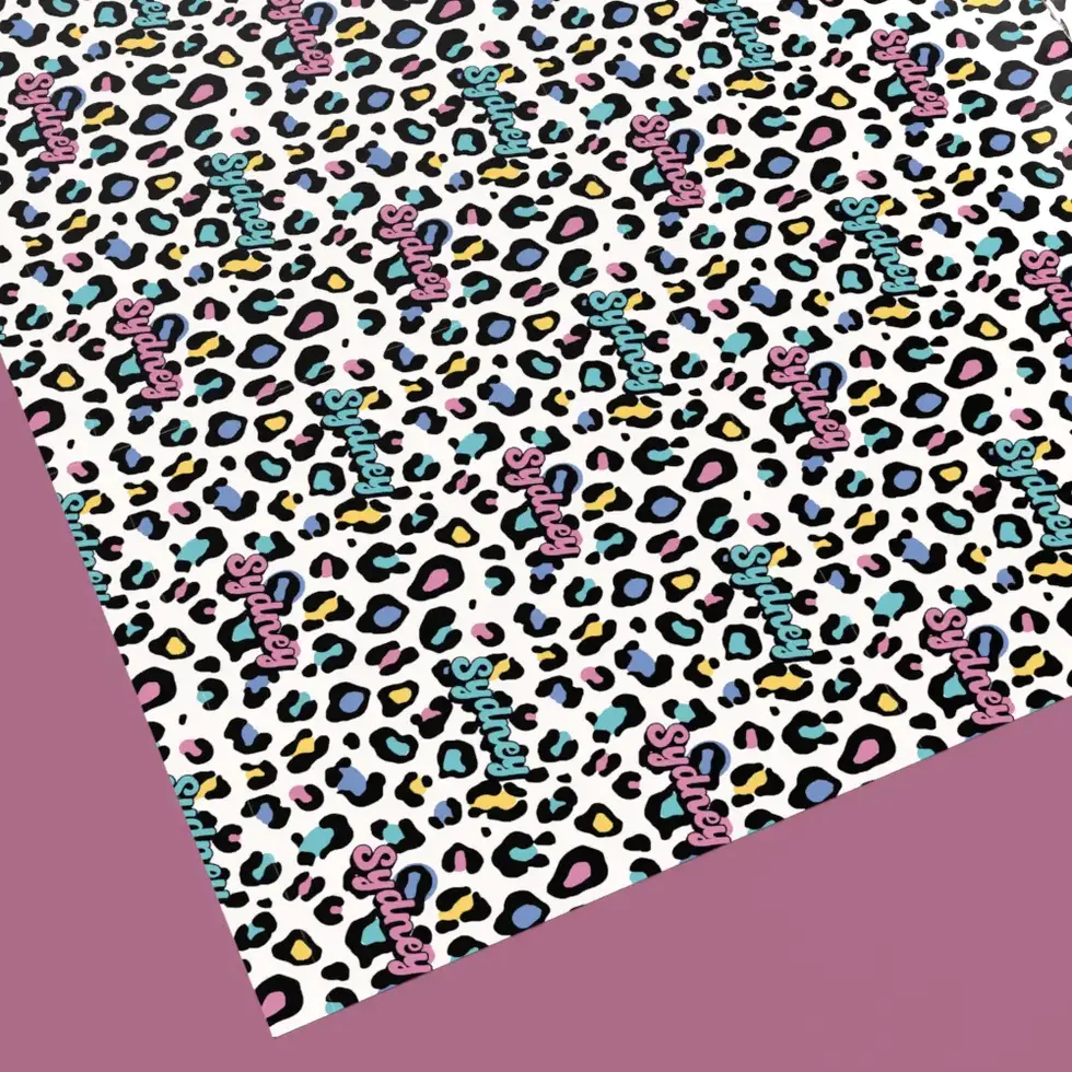 custom name graduation wrapping paper