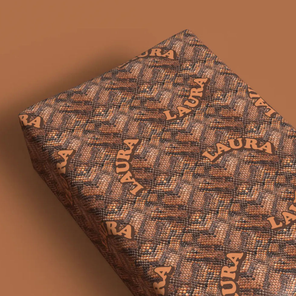 exotic style personalized wrapping paper