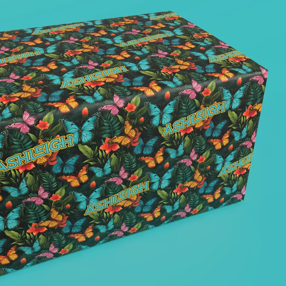 personalized Mother’s Day wrapping paper