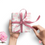 Thumbnail: Subtle Beauty Custom Gift Wrap - Pink Roses and Personalized Name