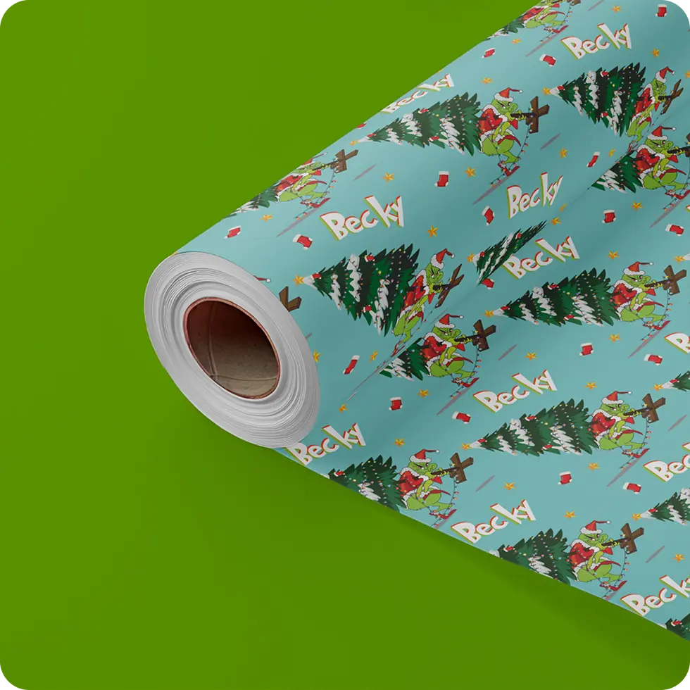 tangled lights christmas paper