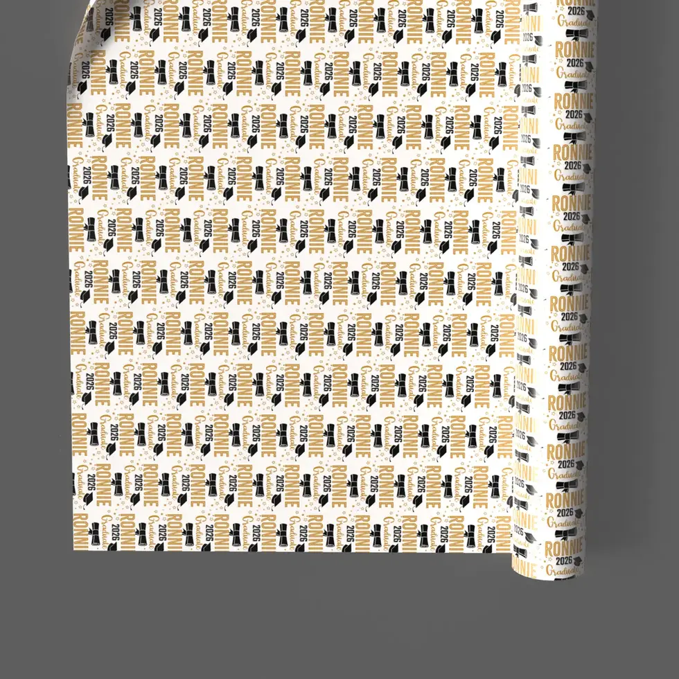 personalized graduation gift wrap for high school and college