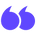 top, left purple-blue quotation marks