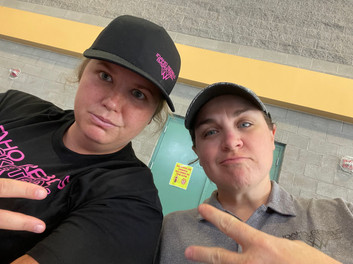 Coach Kali and Coach Nikki - hanging in Vegas
