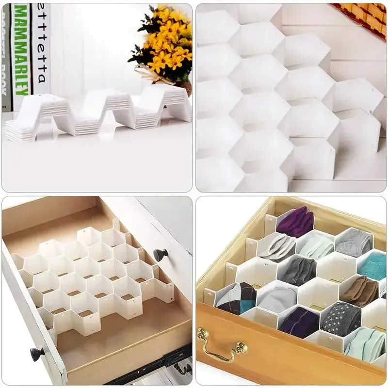 Thumbnail: Honeycomb Drawer Dividers, Customized Underwear and Sock Organization, 18