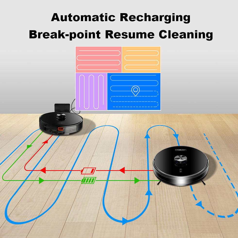 Thumbnail: Robot Vacuum Cleaner Liectroux/Lilin X6, LDS Lidar Laser System,6500Pa,Multi-Flo