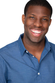 actor headshot young black man laughing