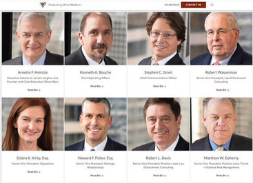 public relations firm business team headshots website sample