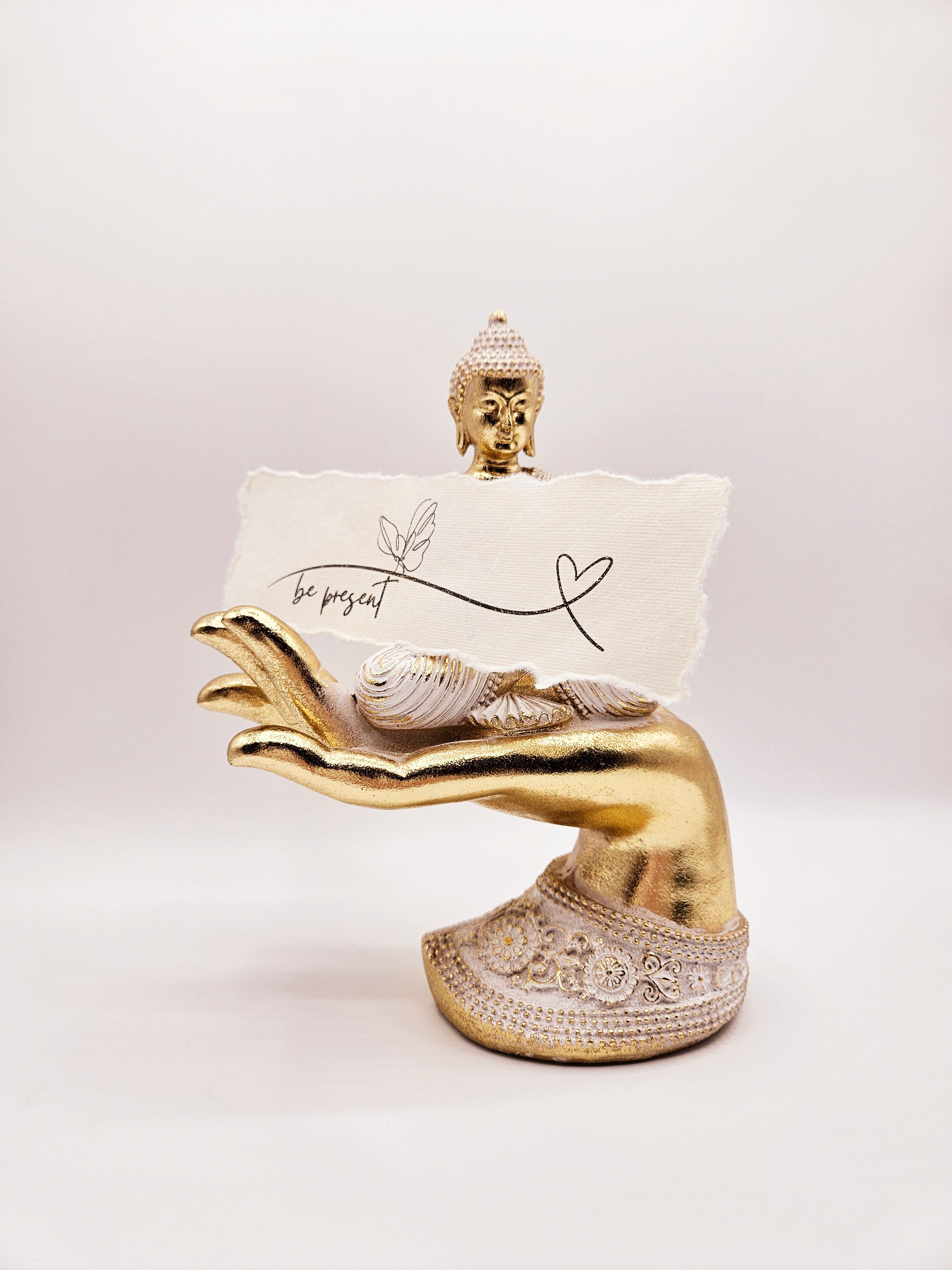 BE PRESENT Handmade Recycled Cotton Paper Bookmark