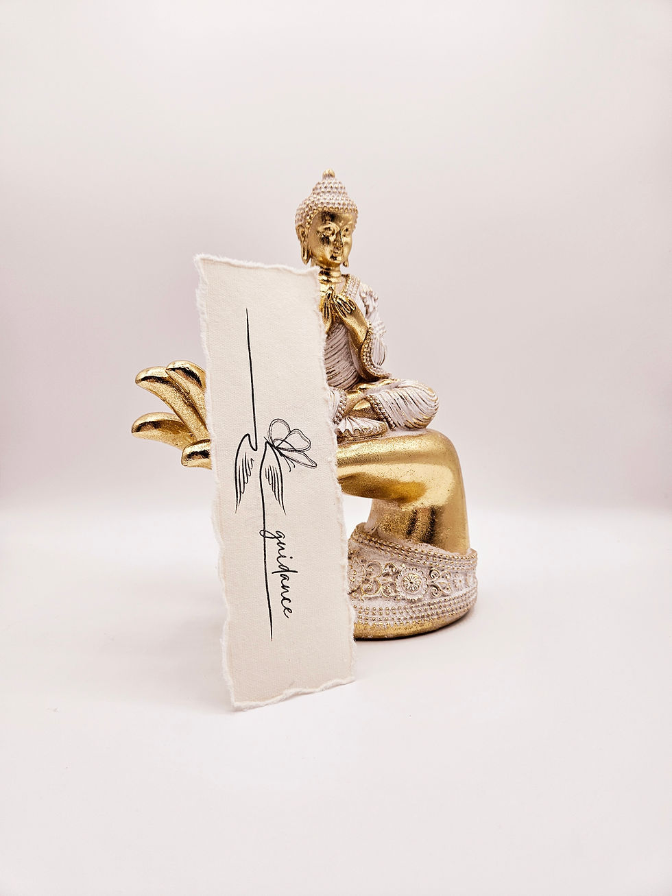 Thumbnail: GUIDANCE Handmade Recycled Cotton Paper Bookmark