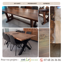 Table de séjour en Orme