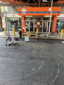 Tape Art In Harlem NYC