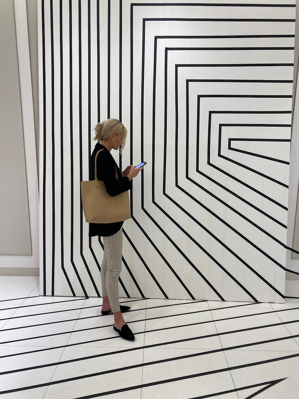 Close-up view of an interactive light installation in a gallery