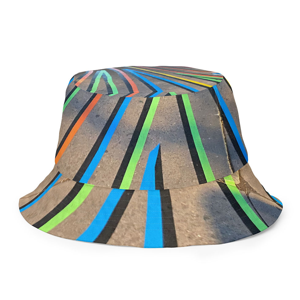 Thumbnail: PERSON Sq.Reversible bucket hat