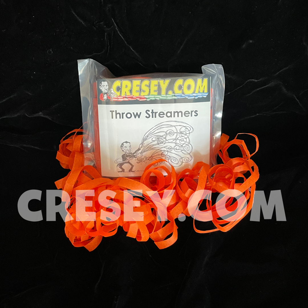 Orange Throw Streamers