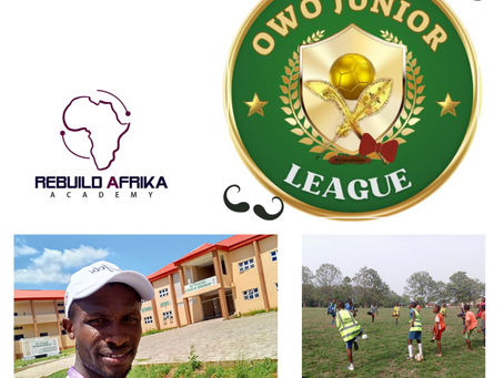 Rebuild Afrika Academy team list for the Junior League in Owo, Nigeria