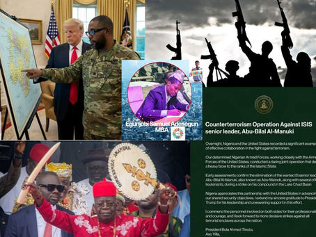 Nigeria Airforce and U.S Africomm joint offensive against ISIS terrorists in Lake Chad basin neutralized commander; Abu-Mainok