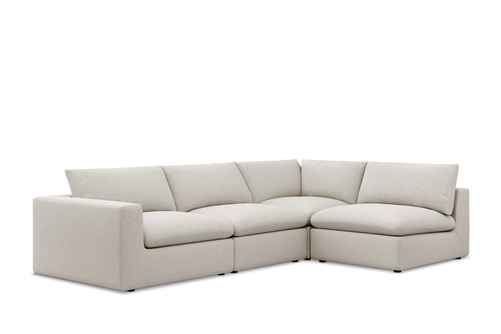 Candy Feather Filled Open Corner Sofa