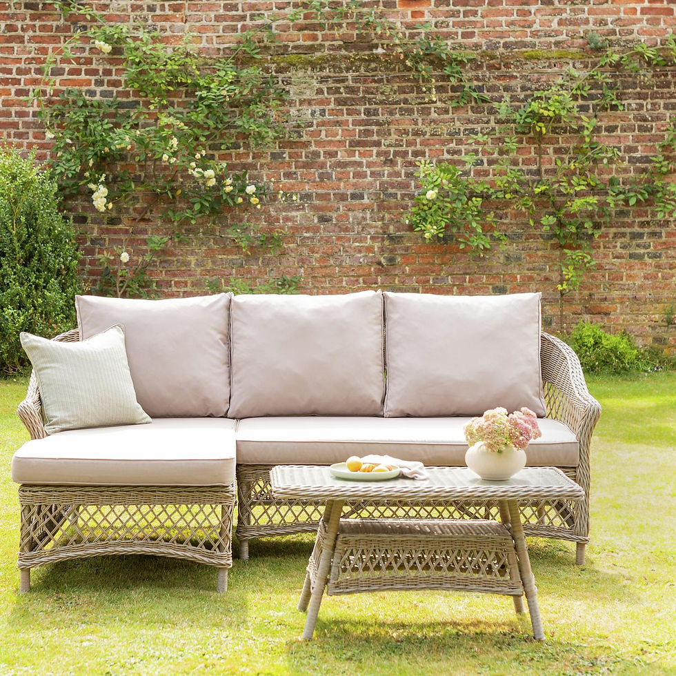 Palermo Stone 3 Seater Garden Corner Set