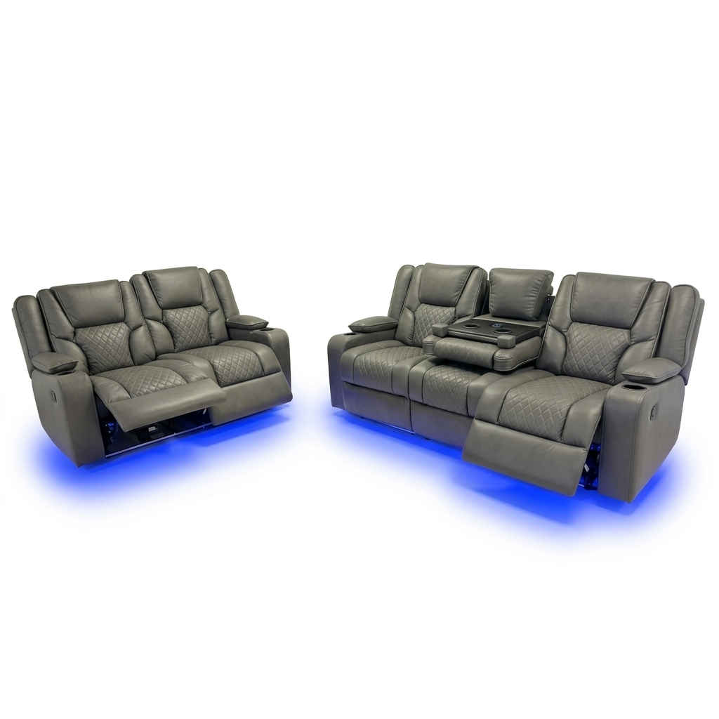 Riverside Premium Electric Recliner Sofa Set