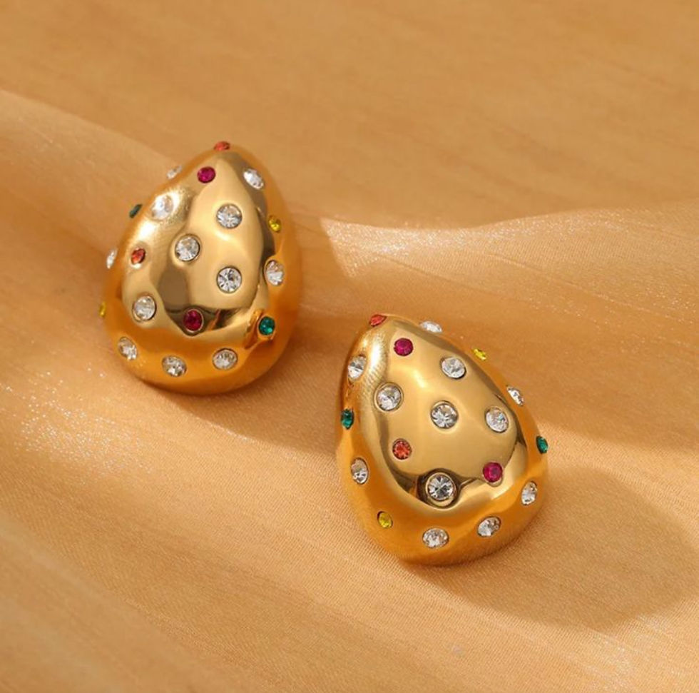 Colorburst Teardrop Charm