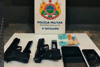 GIRO e RP 01 prendem suspeitos ligados a organização criminosa com drogas e arma artesanal em Cruzeiro do Sul