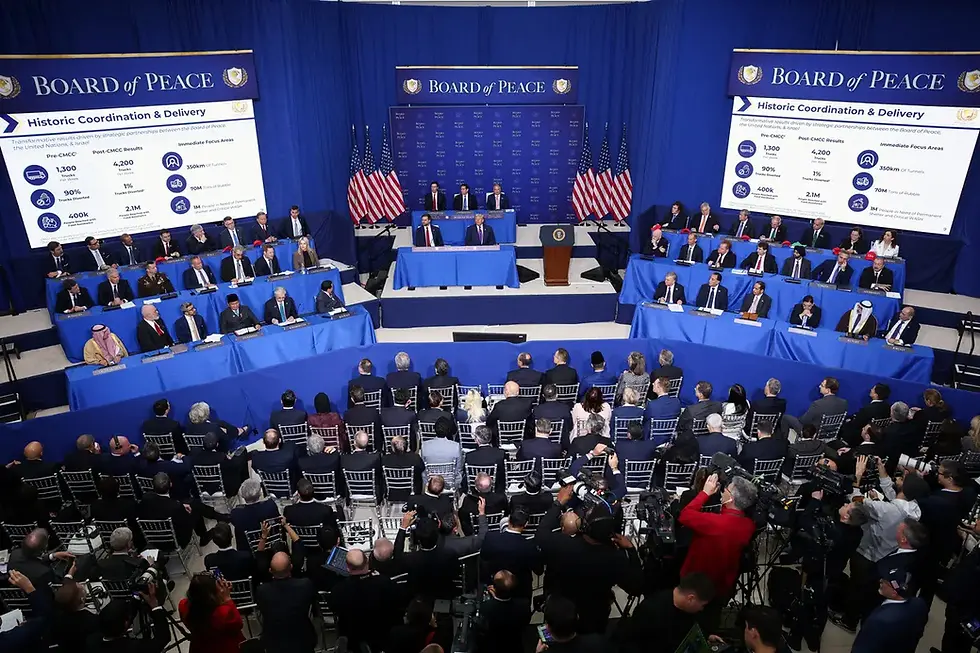 Reunião do Conselho da Paz em Washington 19/2/2026 REUTERS/Kevin Lamarque