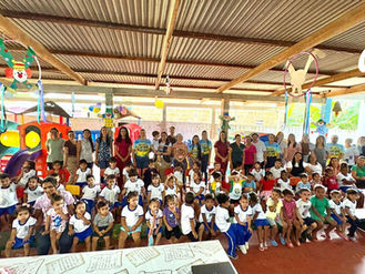 Programa Saúde na Escola leva atendimentos e orientações à Escola Núbia Maria, no Quinari