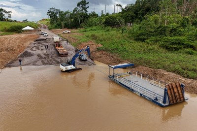 Trecho da rodovia federal BR-364. Foto: Secom/Governo do Estado do Acre