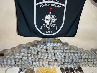 BOPE apreende quase 38 kg de drogas e prende suspeito por tráfico em Rio Branco
