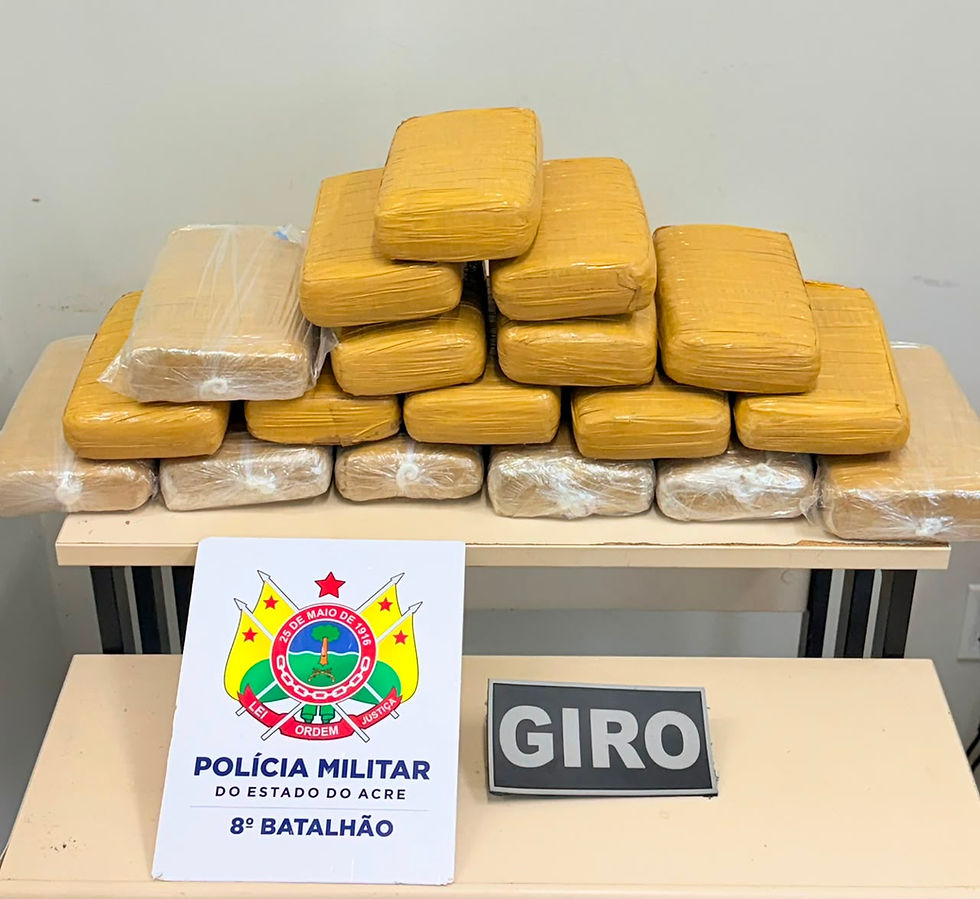 Em operação da PMAC, Giro apreende mais de 20 kg de droga na BR-364 em Sena Madureira