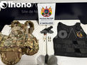 Polícia Militar apreende pistola, munições e material balístico em construção abandonada na Cidade do Povo