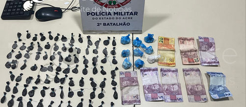 Denúncia de disparos leva PM a desarticular ponto de tráfico e prender quatro suspeitos em balneário de Rio Branco