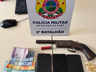 PM desarticula desmanche, apreende arma e drogas e prende trio na Cidade do Povo