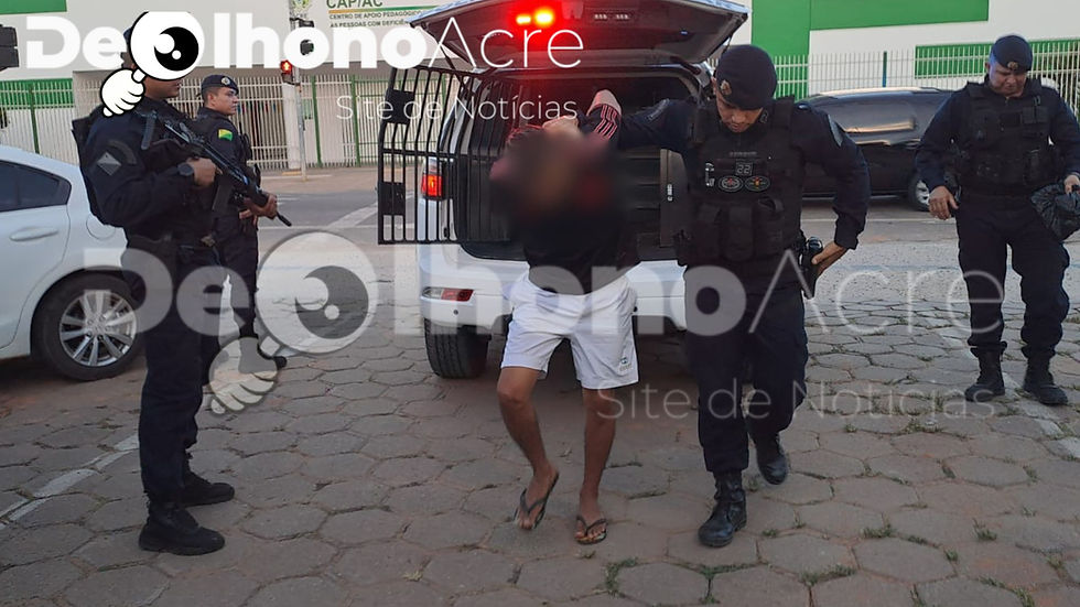 Força Tática do 1º BPM prende suspeito de abastecer tráfico e apreende mais de 1,4 kg de drogas em Rio Branco