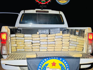 Polícia Militar apreende 73 quilos de drogas escondidos em ramal da Transacreana durante patrulhamento na zona rural