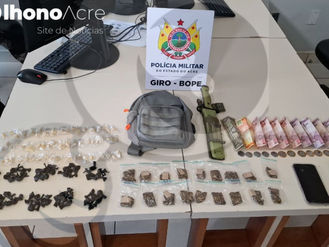 Cavaleiros de Aço do GIRO prendem trio com drogas em casa abandonada no bairro Boa Vista